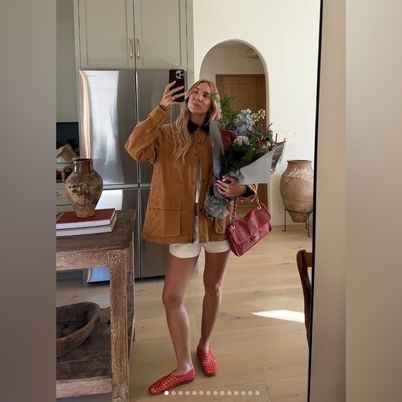 Women’s Red Jelly Mesh Flat Shoes Size 8 - Picture 13 of 15